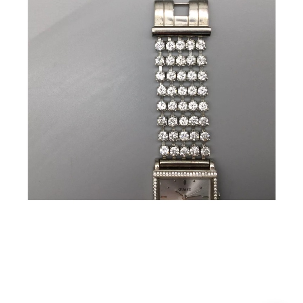 Guess Silver Crystal Pave Watch – 26mm – Women’s - Picture 4 of 5